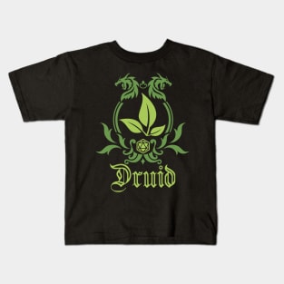 D&D Druid Simple Class Emblem Kids T-Shirt